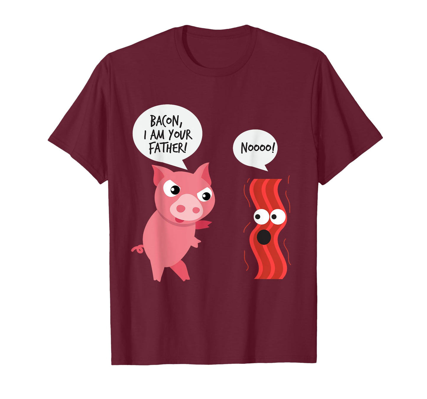 Funny Bacon Design for Men Women Boys Girls Pork Bacon Lover T-Shirt