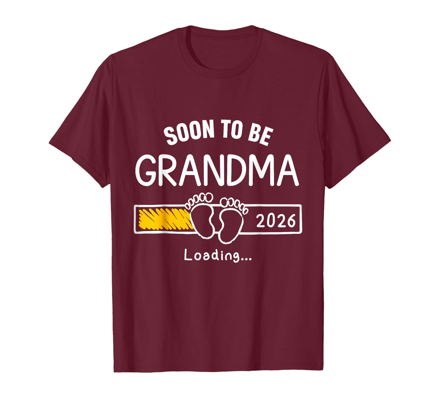 Soon to Be Grandma 2026 Loading Pregnancy Announcement T-Shirt