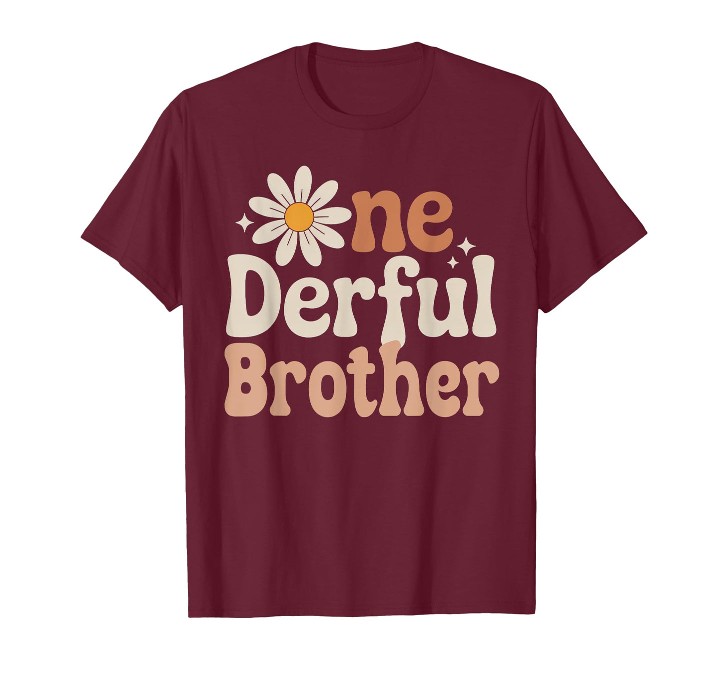 One derful Brother Wild One Daisy 1st Birthday Family Party T-Shirt