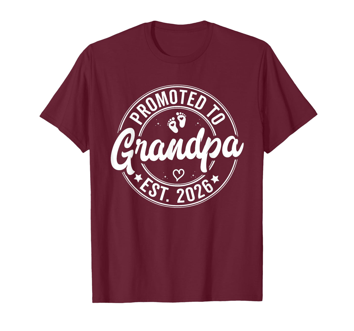 Retro Dad Est. 2026 Promoted to Grandpa Est 2026 New Dad T-Shirt