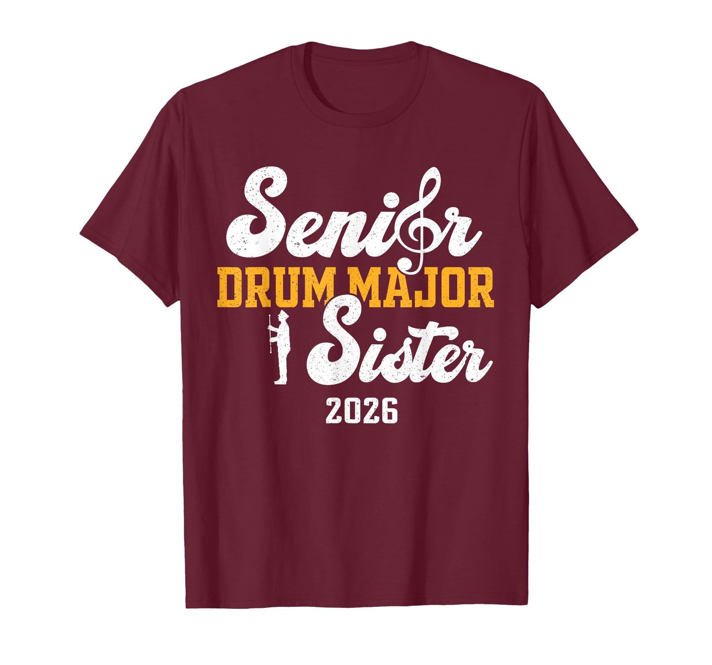 Senior Drum Major Sister 2026 Graduation Matching Family T-Shirt
