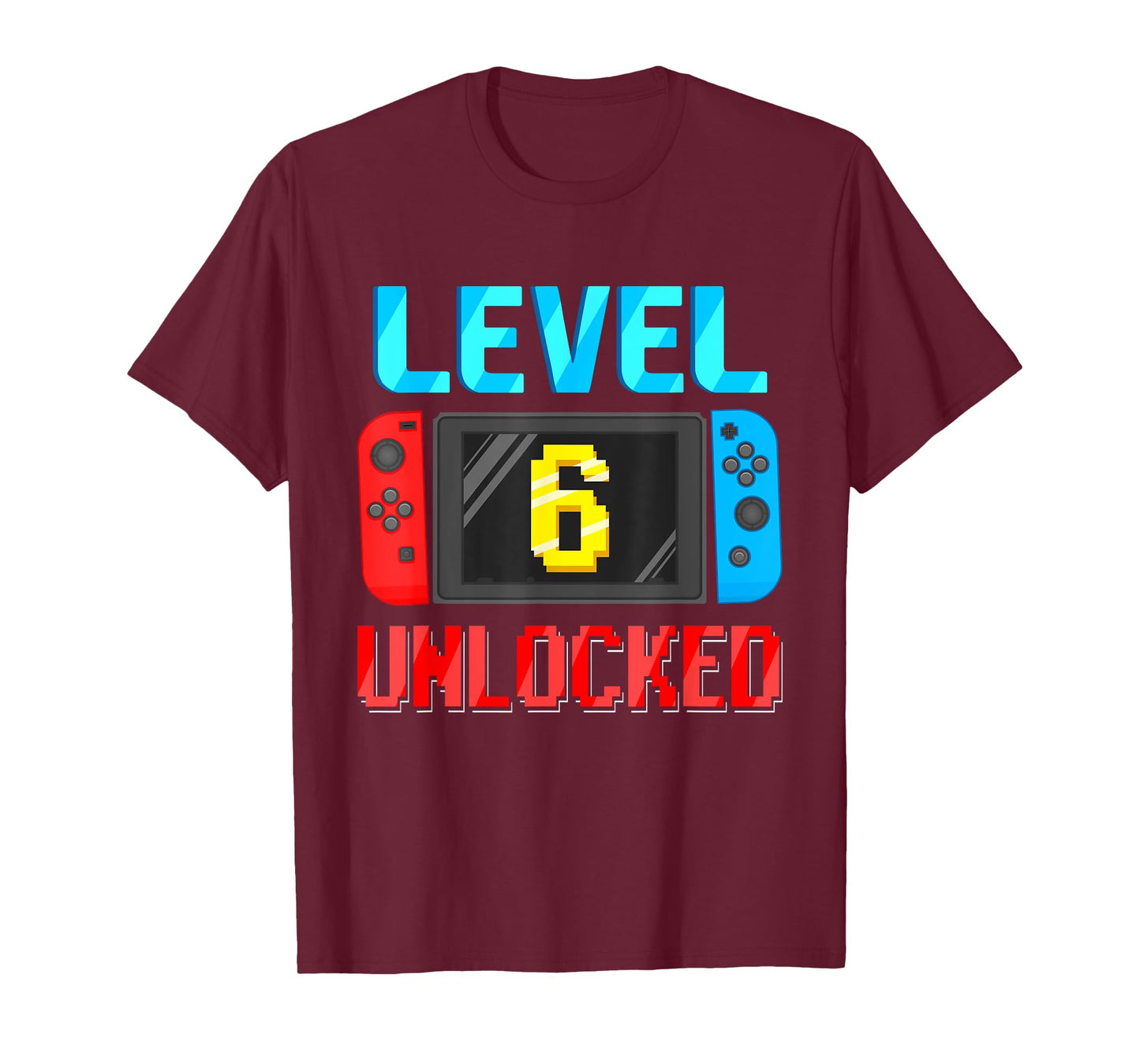 Level 6 Unlocked Birthday Video Gamer 6th Birthday Party T-Shirt