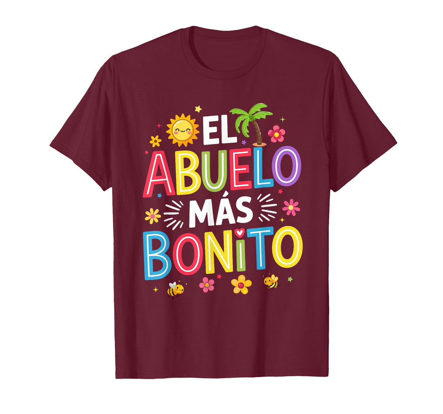 Spanish El Abuelo Más Bonito Father's Day Grandpa T-Shirt