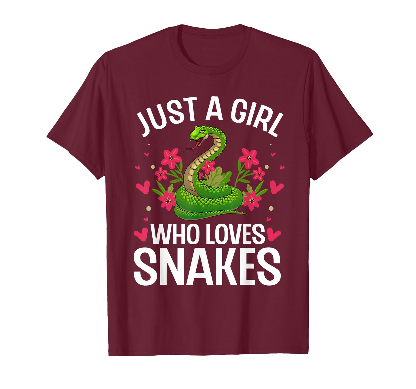 Funny Snake Design For Girls Women Snake Lover Kids Toddler T-Shirt