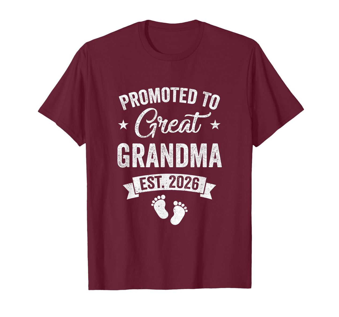 Promoted To Great Grandma Est 2026 Pregnancy Announcement T-Shirt
