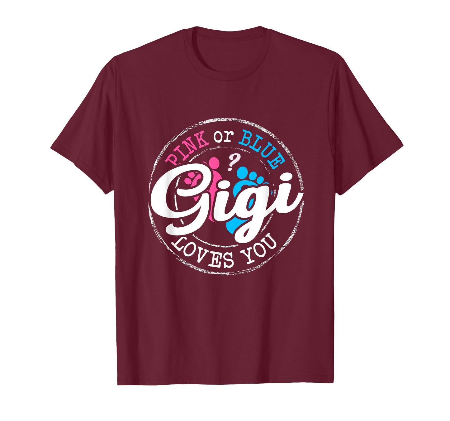 Pink or Blue Gigi Loves You Gender Reveal Family T-Shirt