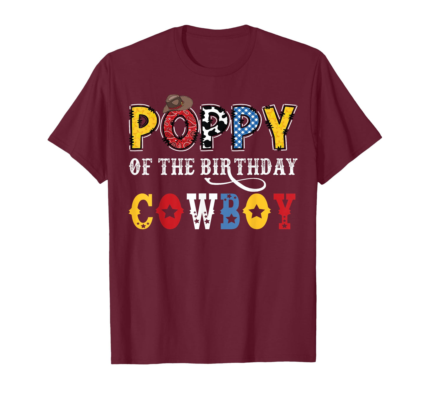 Poppy Of The Birthday CowBoy Western Rodeo Poppy T-Shirt
