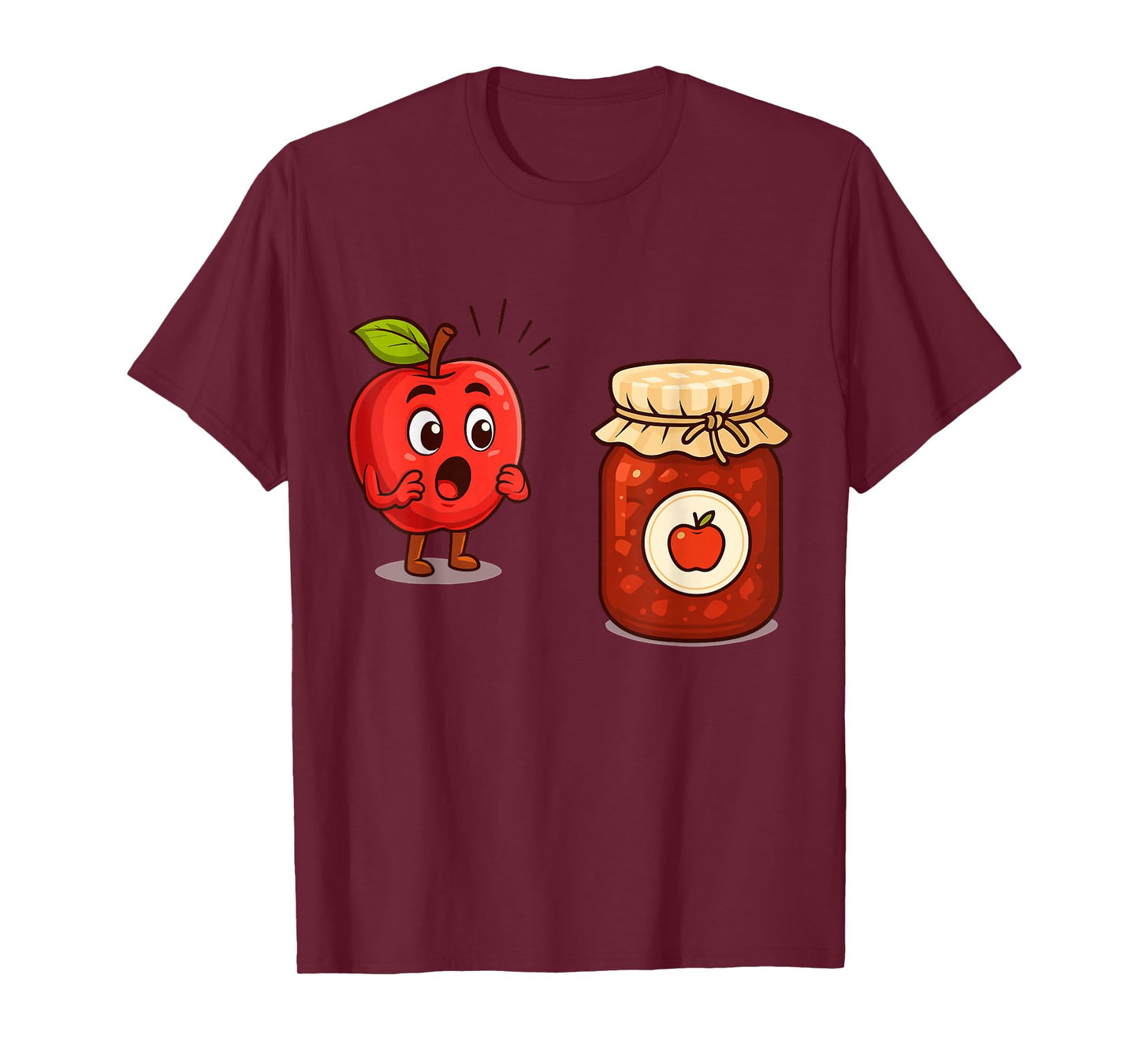 Funny Apple Jam Cute Shocked Fruit Humor Apple Orchards T-Shirt