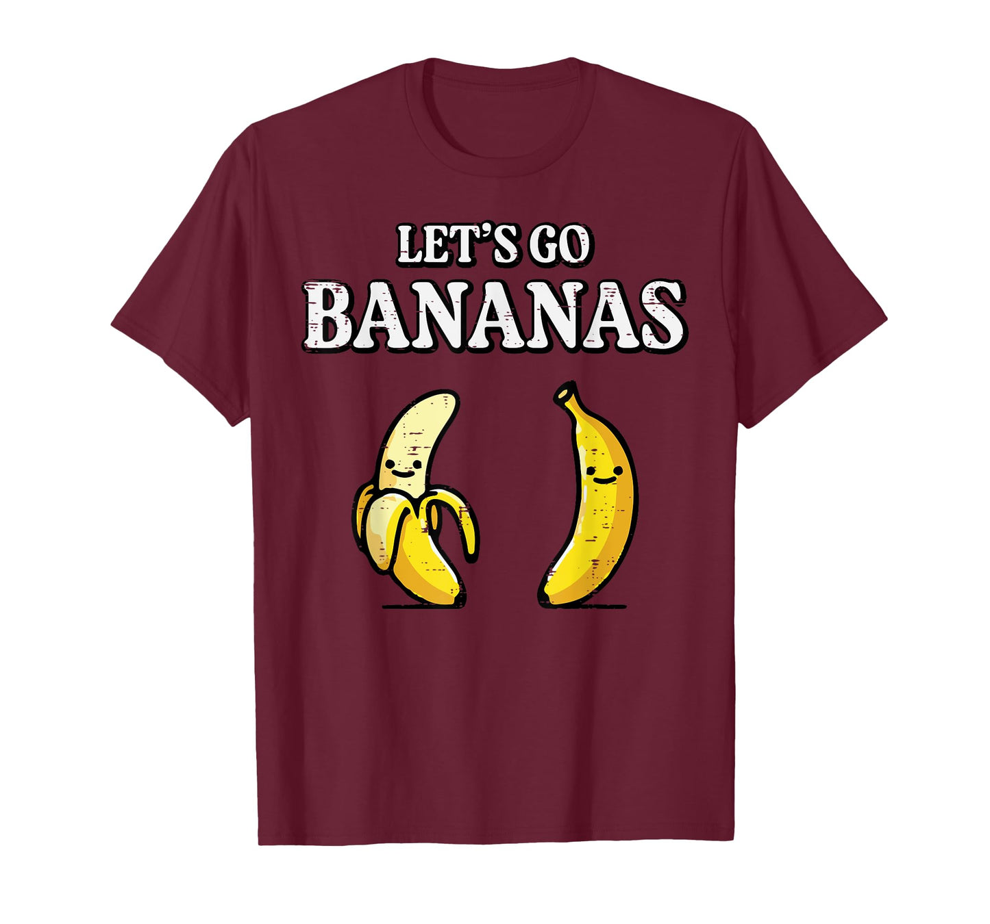 Lets Go Bananas Funny Tropical Fruit Lover Men Women Kids T-Shirt