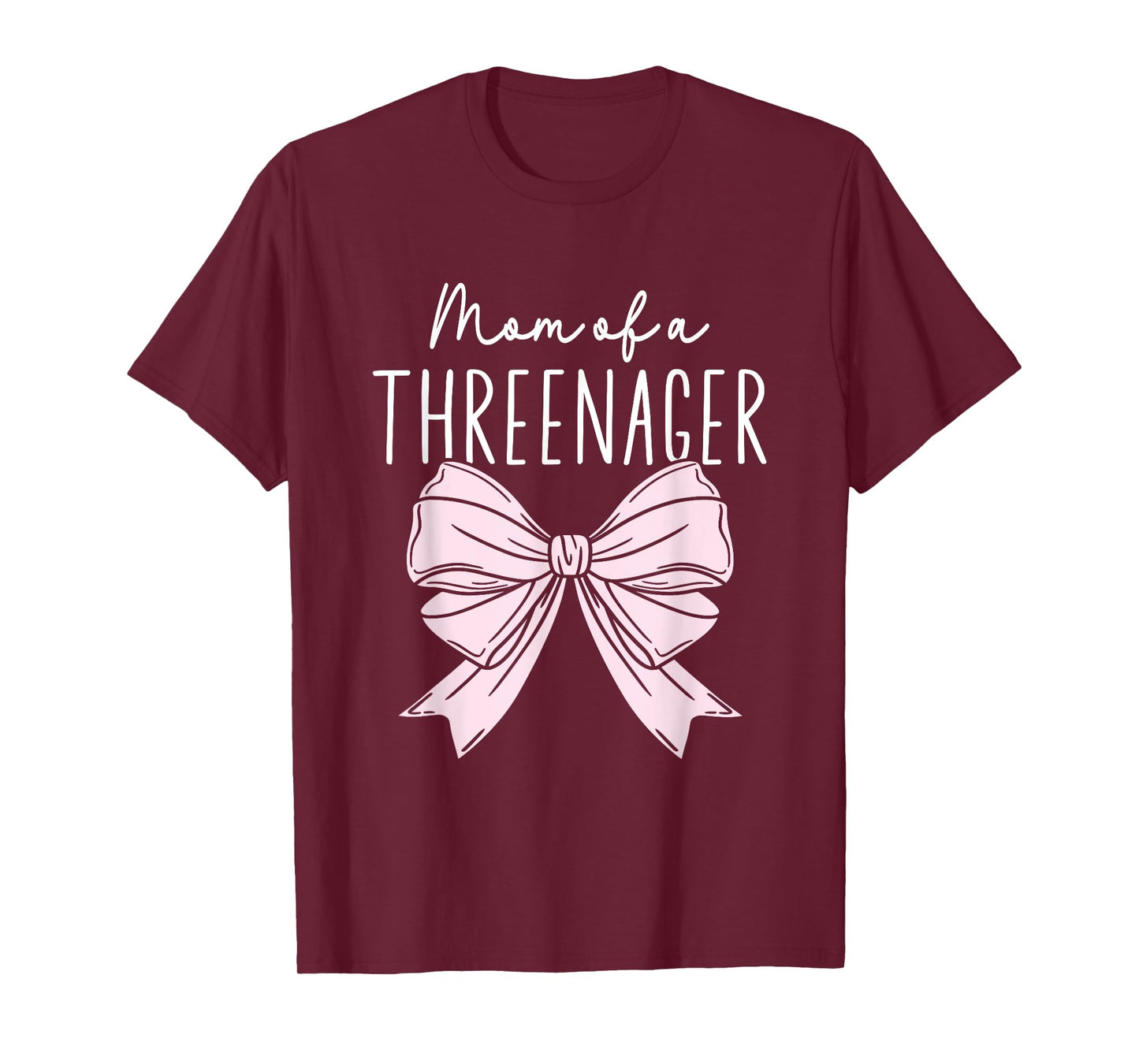 Mom Of A Threenager Girl Birthday 3 Years T-Shirt
