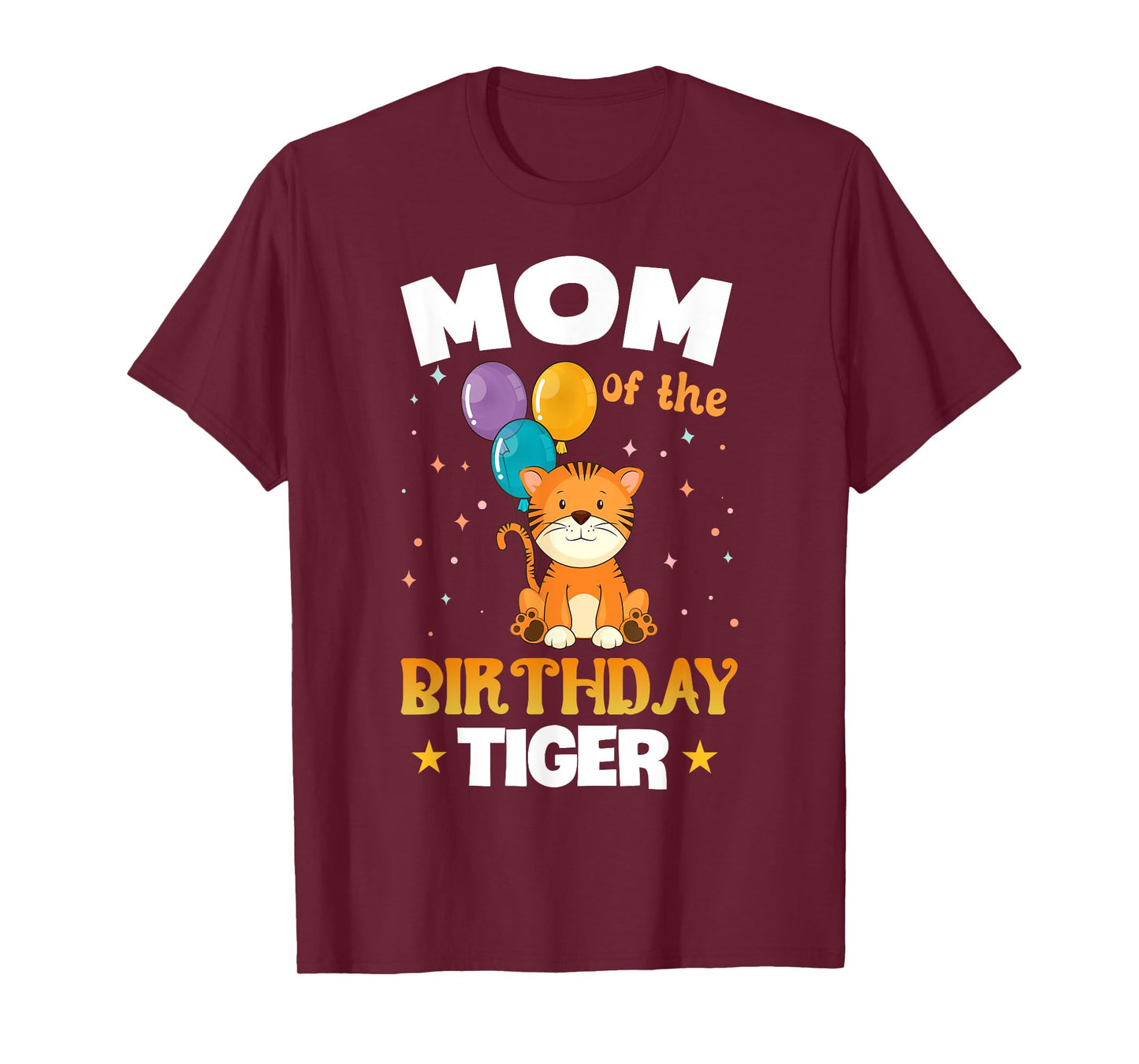 Funny Mom Of The Birthday Tiger Family Party T-Shirt