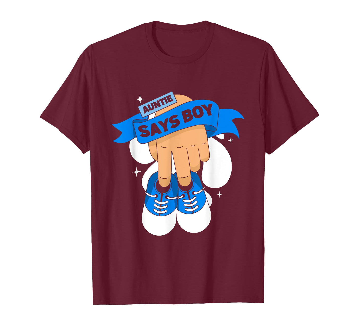 Aunt Gender Reveal | Auntie Says Boy Team Blue Team Pink T-Shirt