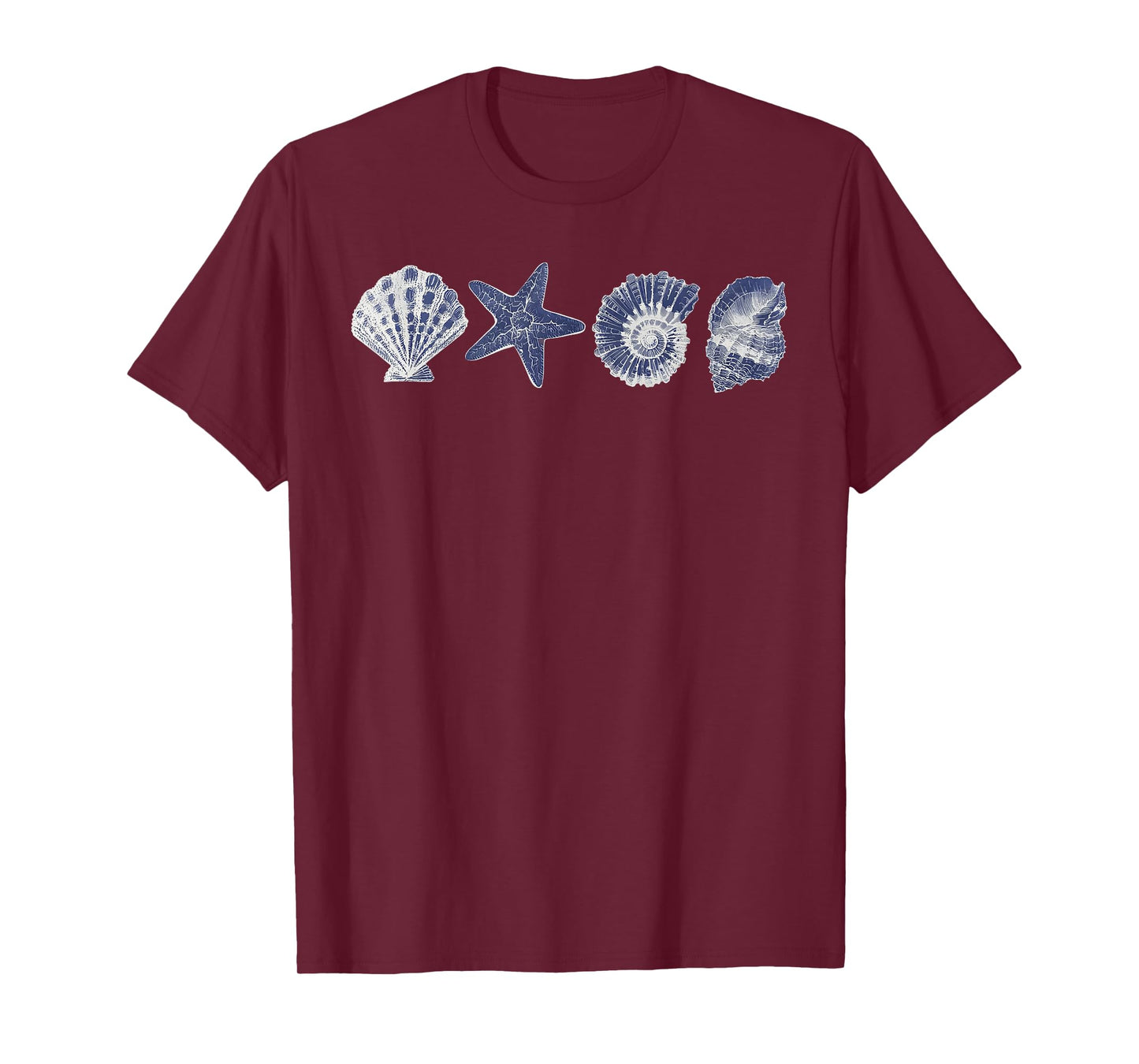 Sea Shells 90s Vintage Style Retro Y2k Ocean Shell Ocean T-Shirt