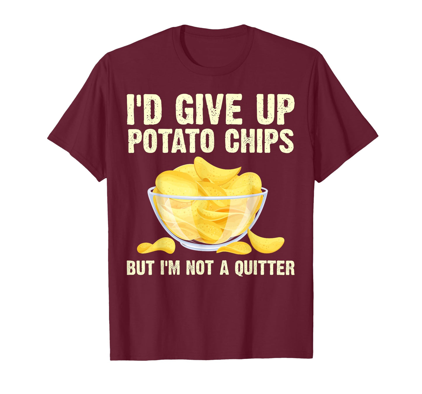 Funny Potato Chips Art for Men Women Kids Bag of Chips Lover T-Shirt