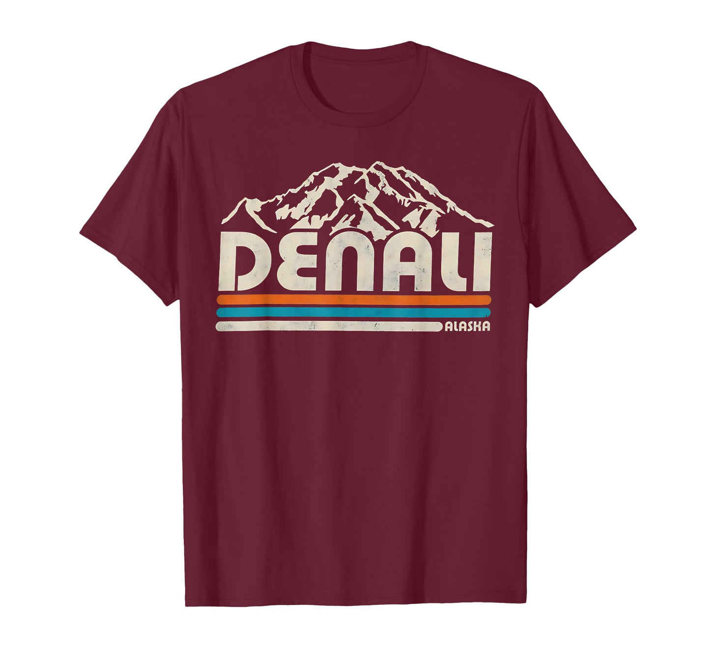 Vintage Denali National Park Alaska Mountains Nature Hiking T-Shirt