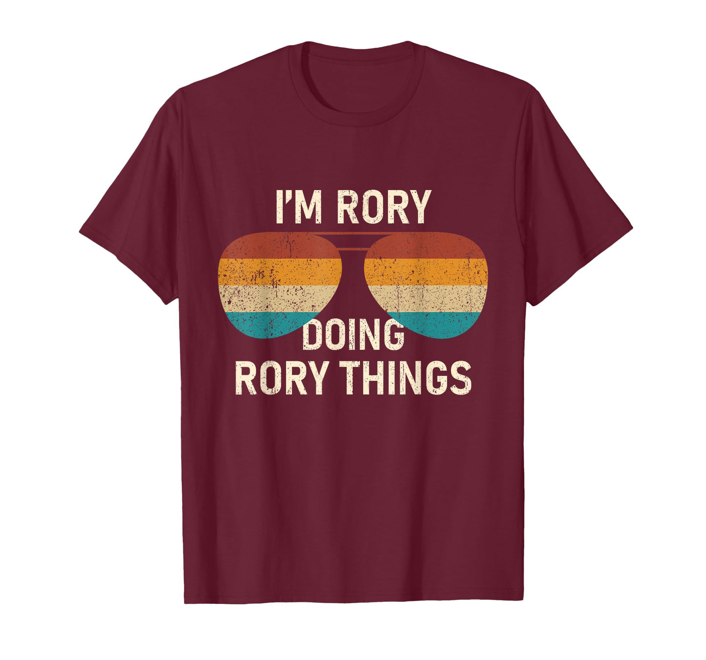 I'm Rory Doing Rory Things Retro Sunglass Personalized T-Shirt