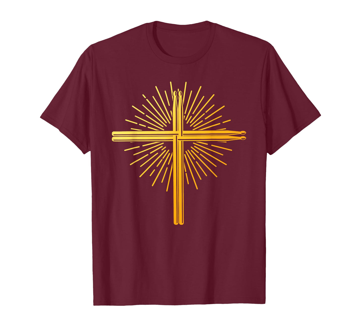 Cool Drummer Art For Men Women Boys Drum Christian Drummer T-Shirt