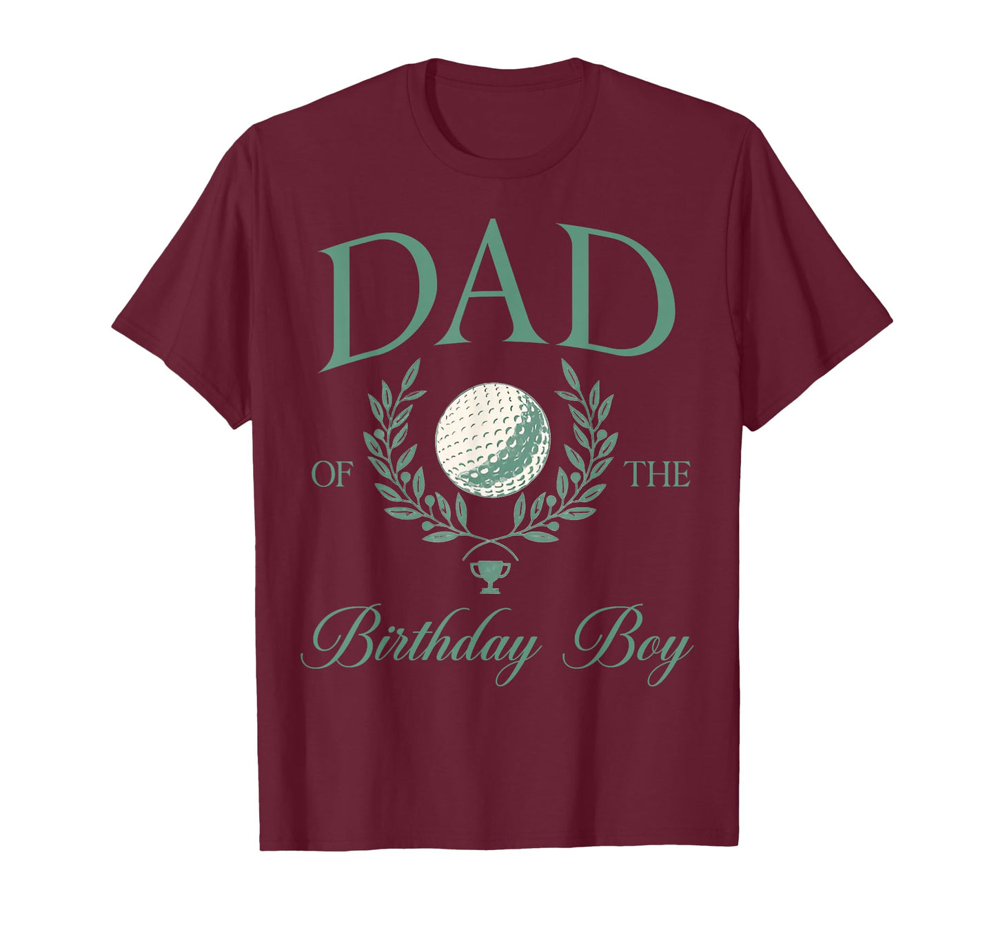 Dad of The Birthday Boy Hole in One Golf Family Matching T-Shirt