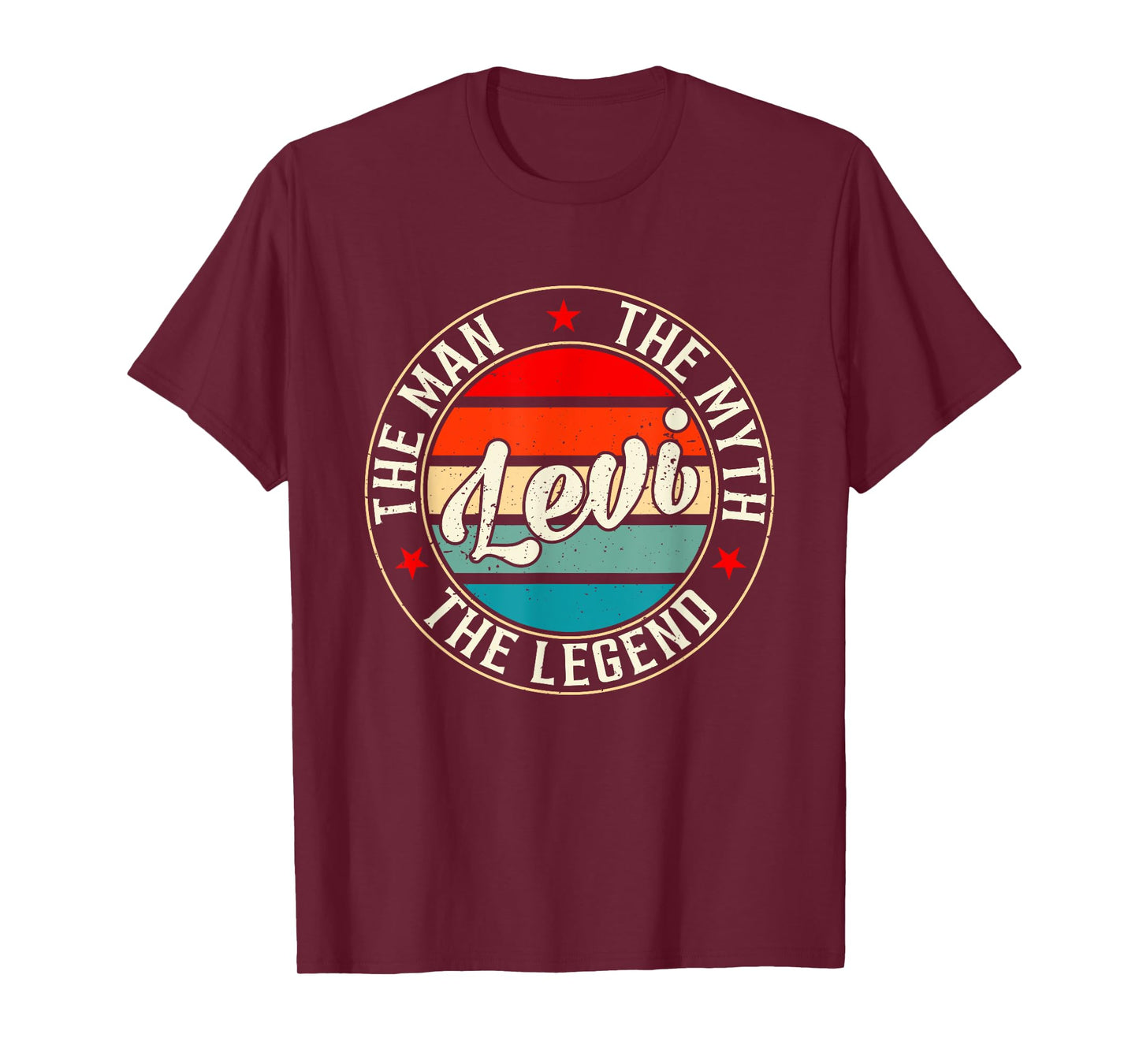 Levi The Man The Myth The Legend Shirt Funny Personalized T-Shirt