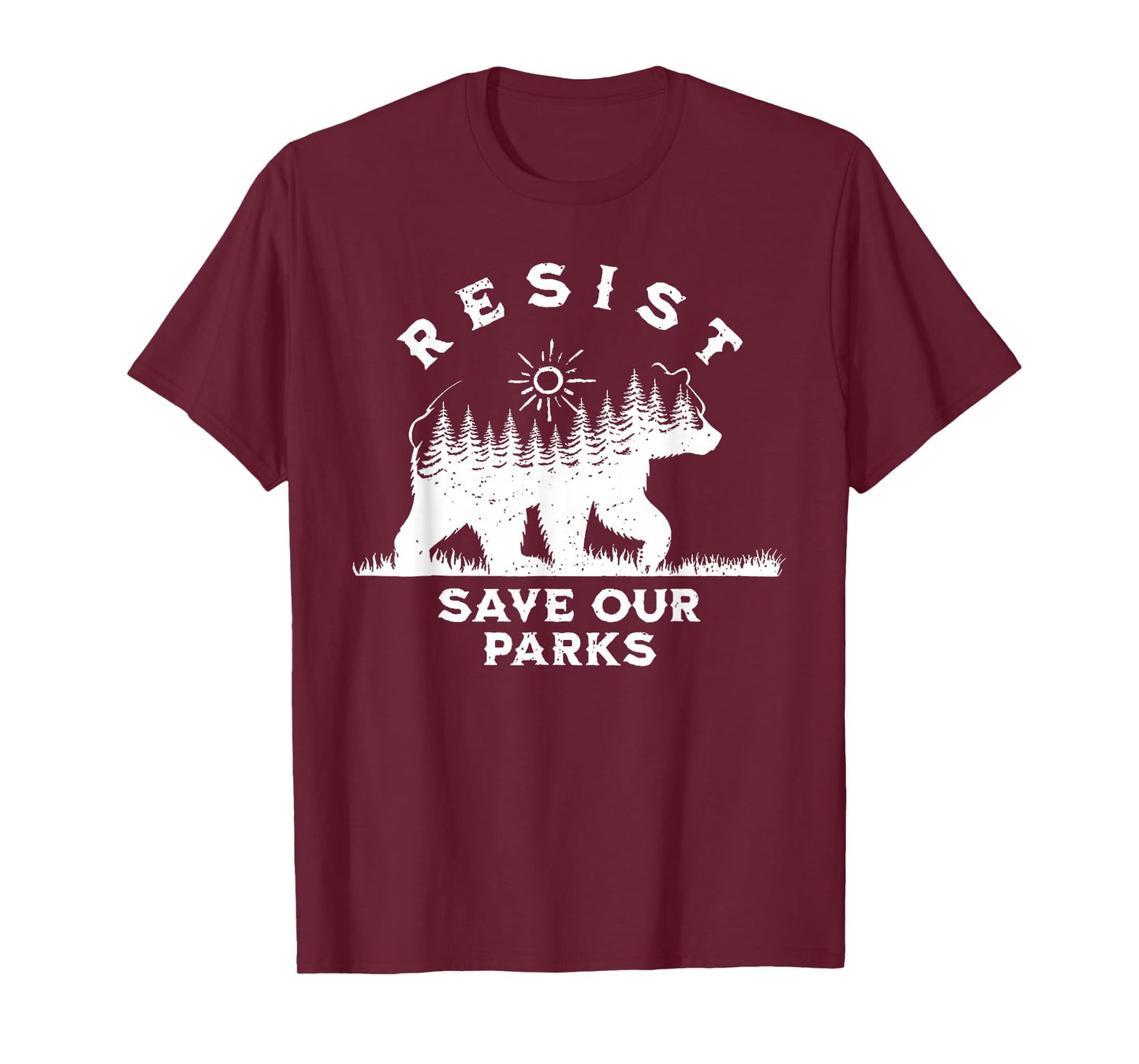 Resist Save Our Parks Alt US National Parks Bear Nature T-Shirt