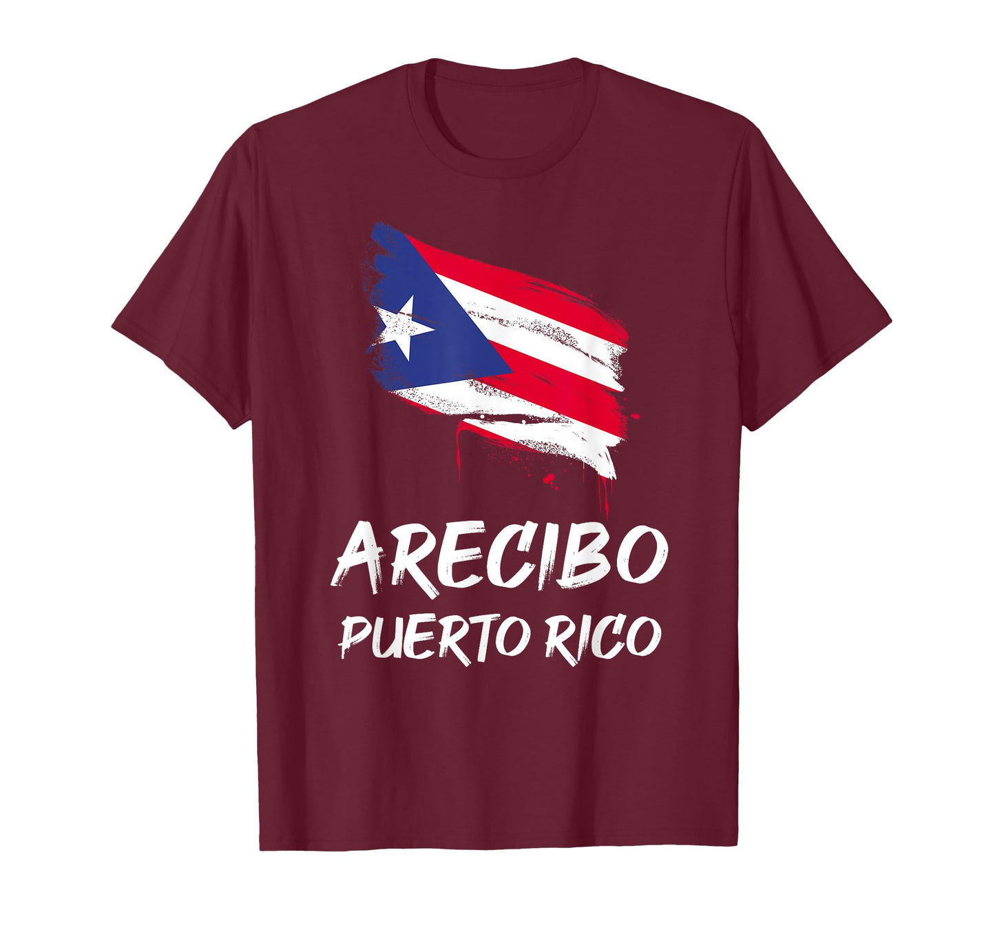 Arecibo Puerto Rico PR Puerto Rican Heritage Flag T-Shirt
