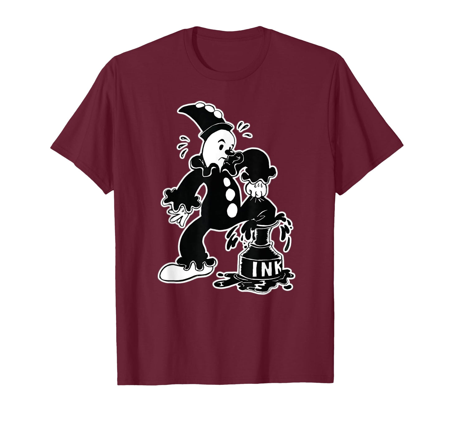 Koko the Clown Out of the Inkwell Gothic Vintage Cartoon T-Shirt