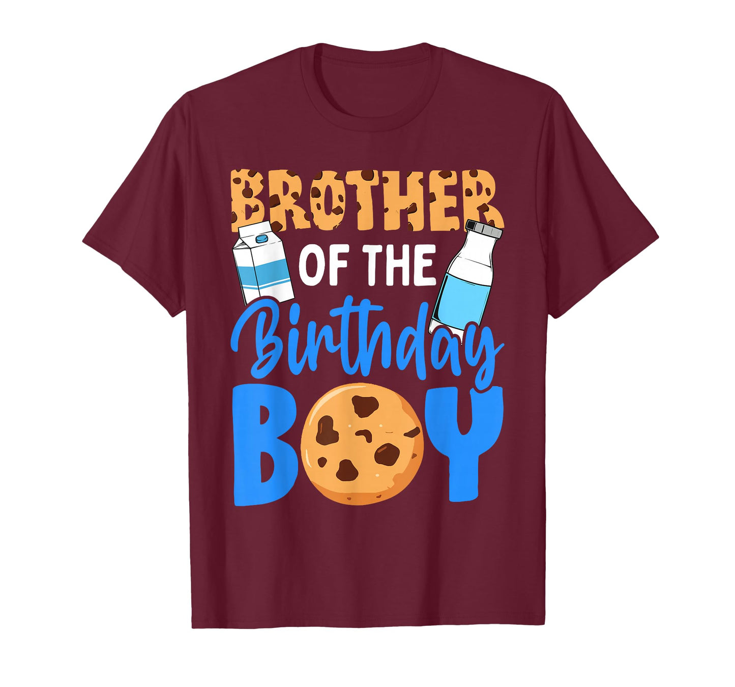 Brother of the birthday boy Milk and Cookies 1st birthday T-Shirt