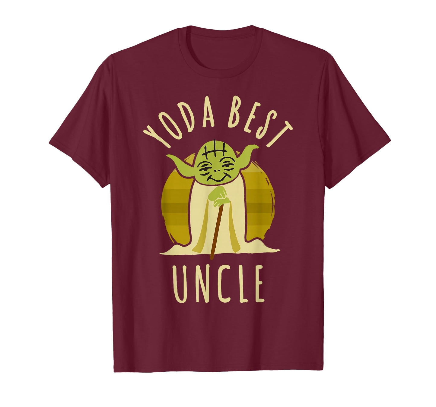 Star Wars Yoda Best Uncle Cartoon Yoda Disney+ T-Shirt