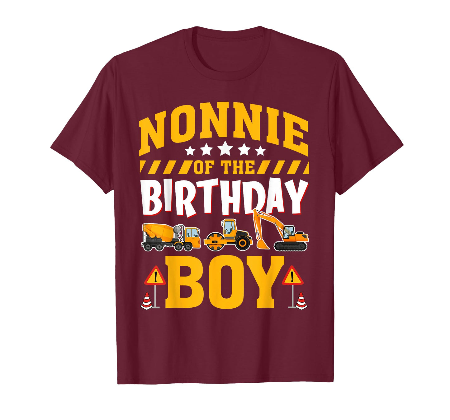 Nonnie of The Birthday Boy Construction Truck T-Shirt