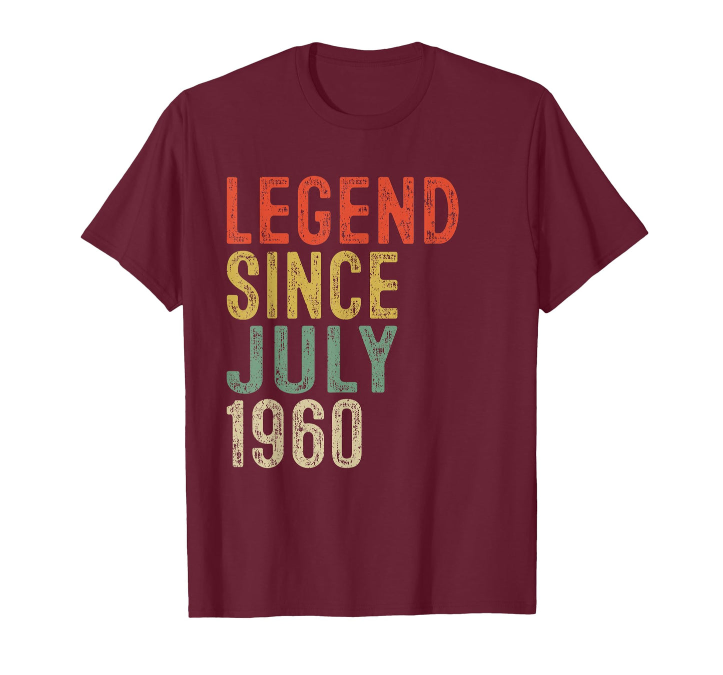 Legend Since July 1960 65th Birthday Gifts 65 Year Old T-Shirt