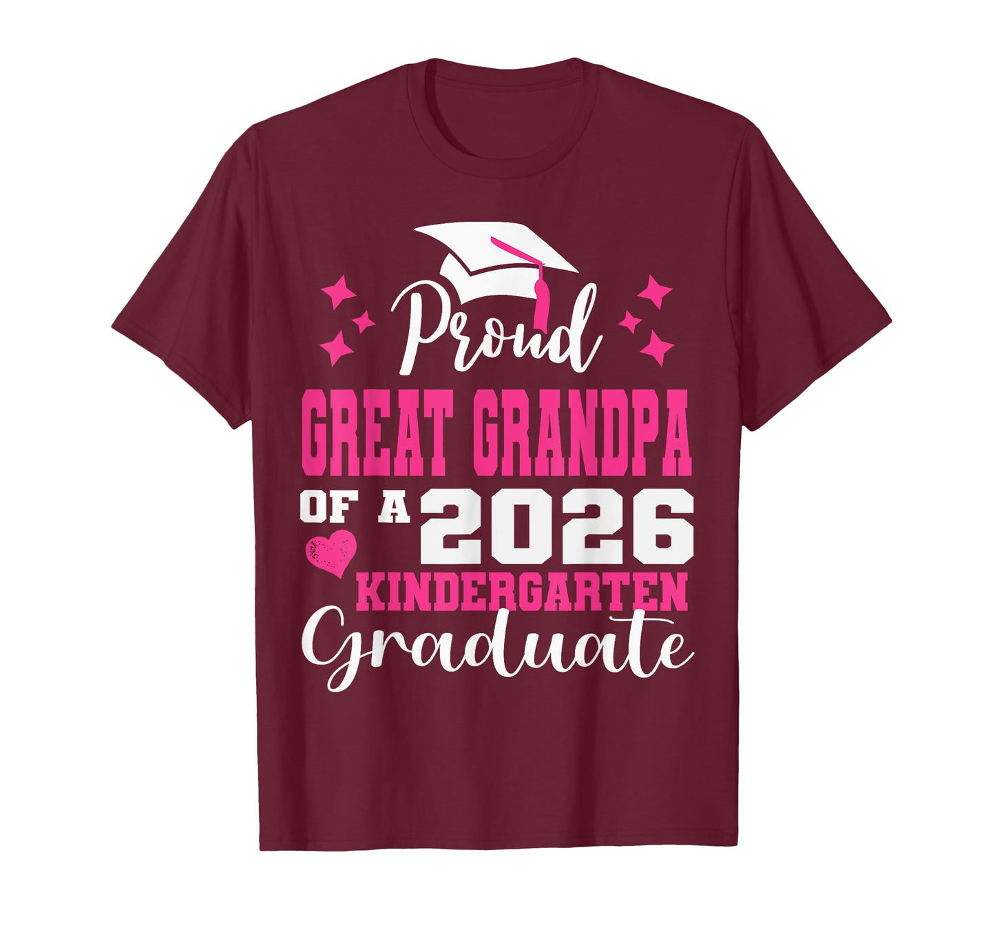 Proud Great Grandpa of Kindergarten Graduate 2026 Graduation T-Shirt