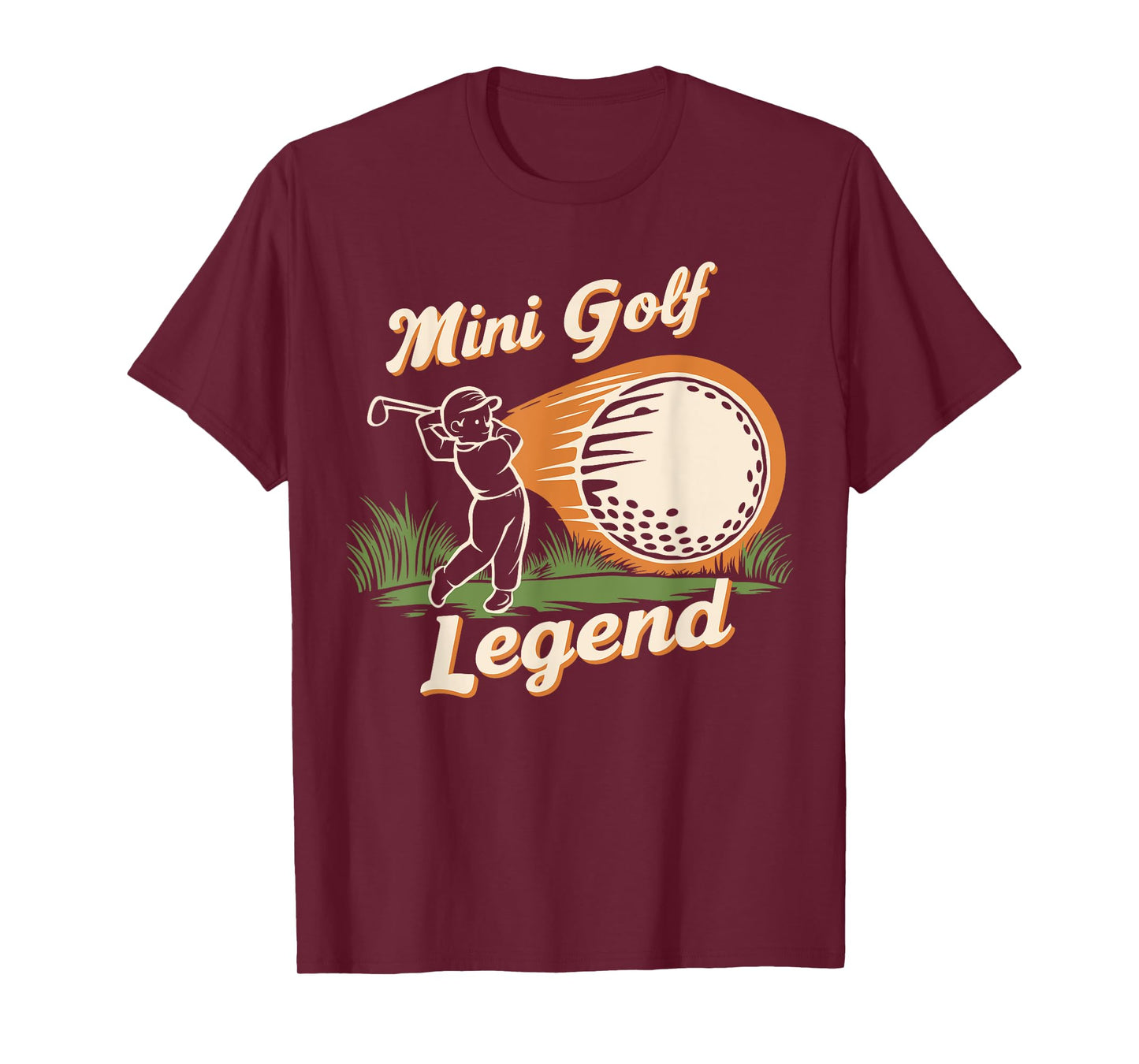 Mini Golf Legend Funny Miniature Golf Champion Vintage Kids T-Shirt