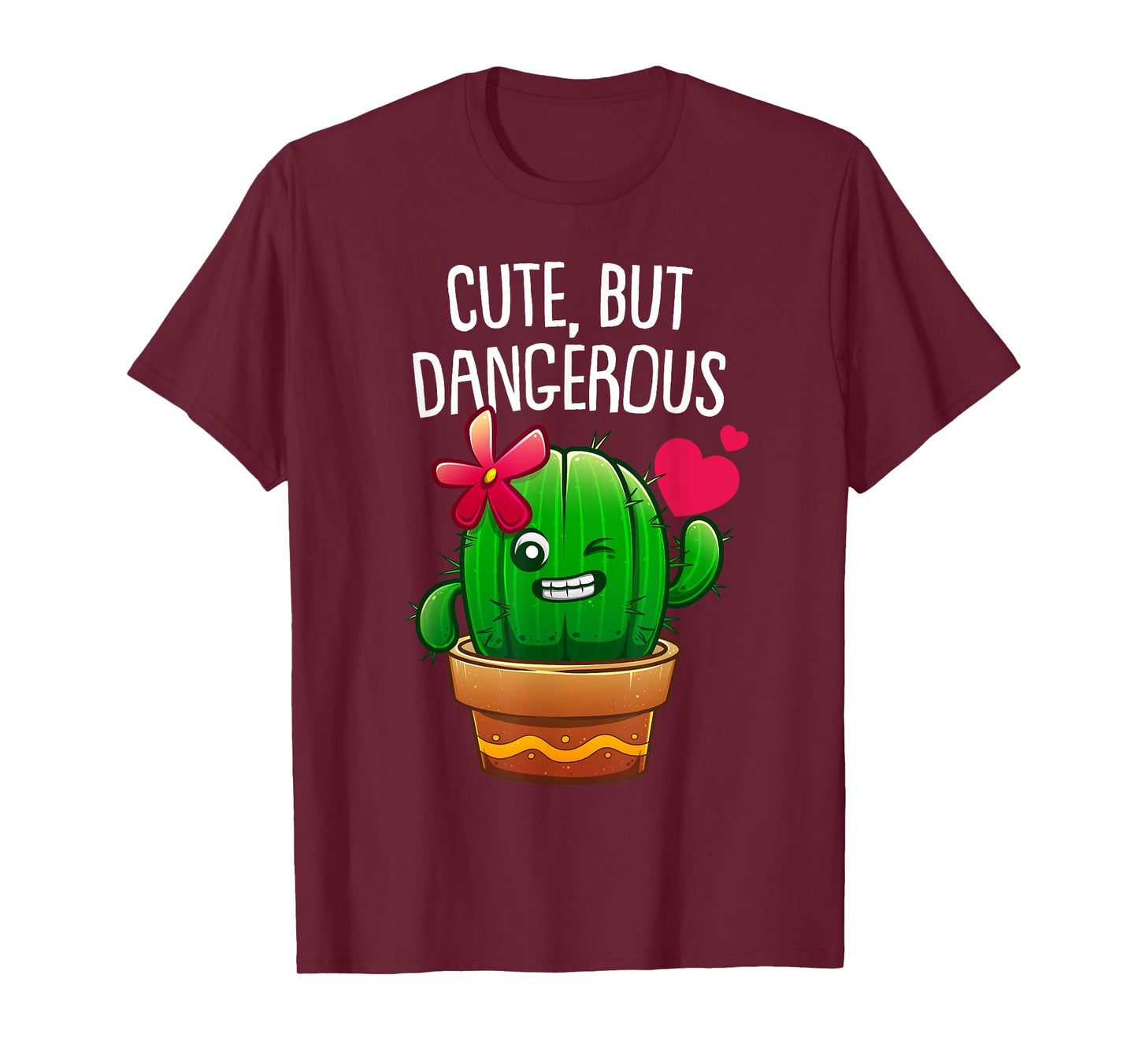 Cute Cactus Gift For Women Girls Plant Lovers Funny Cacti T-Shirt