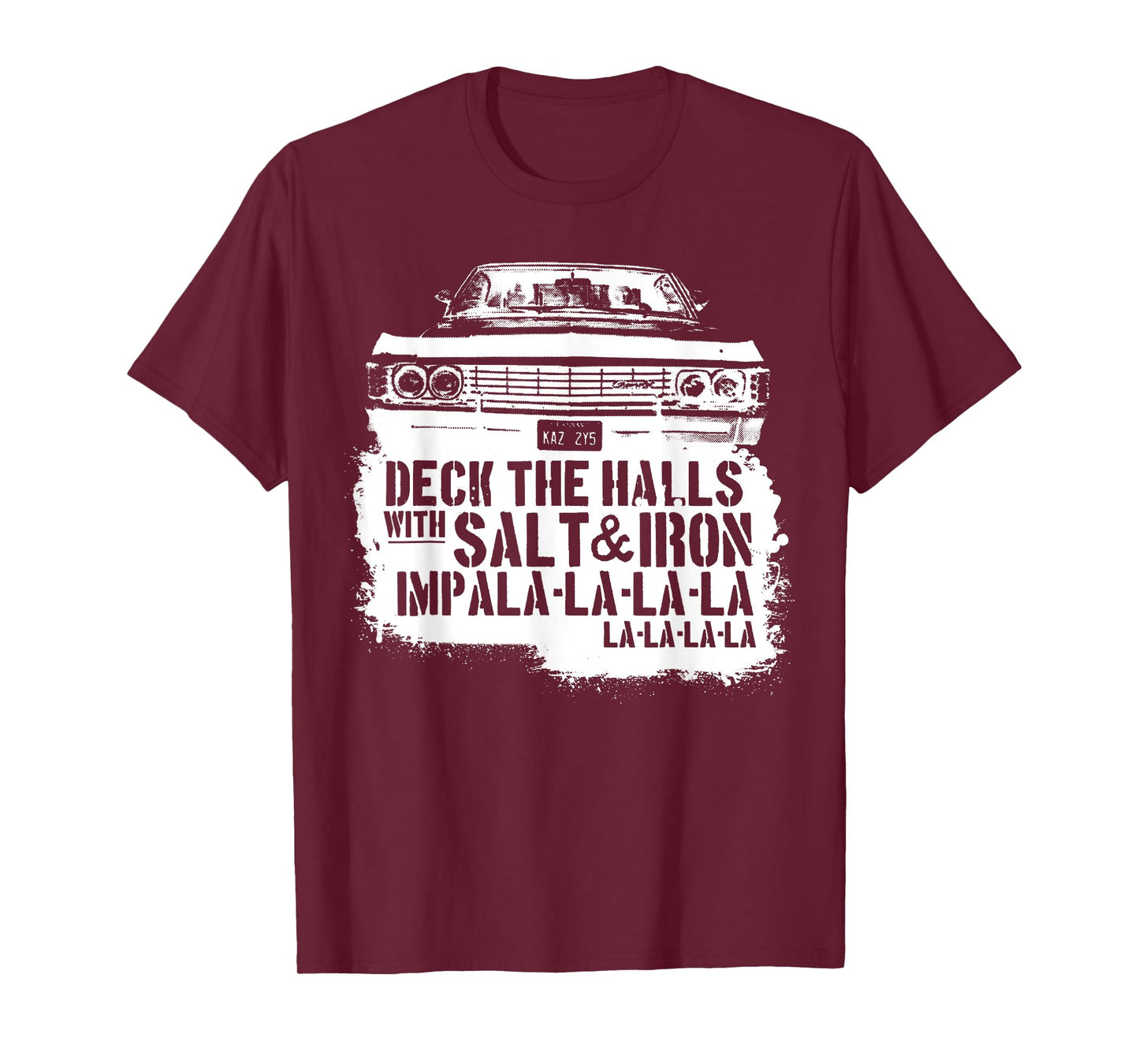 Deck Funny The Funny Halls With Salt & Iron Impala la la T-Shirt