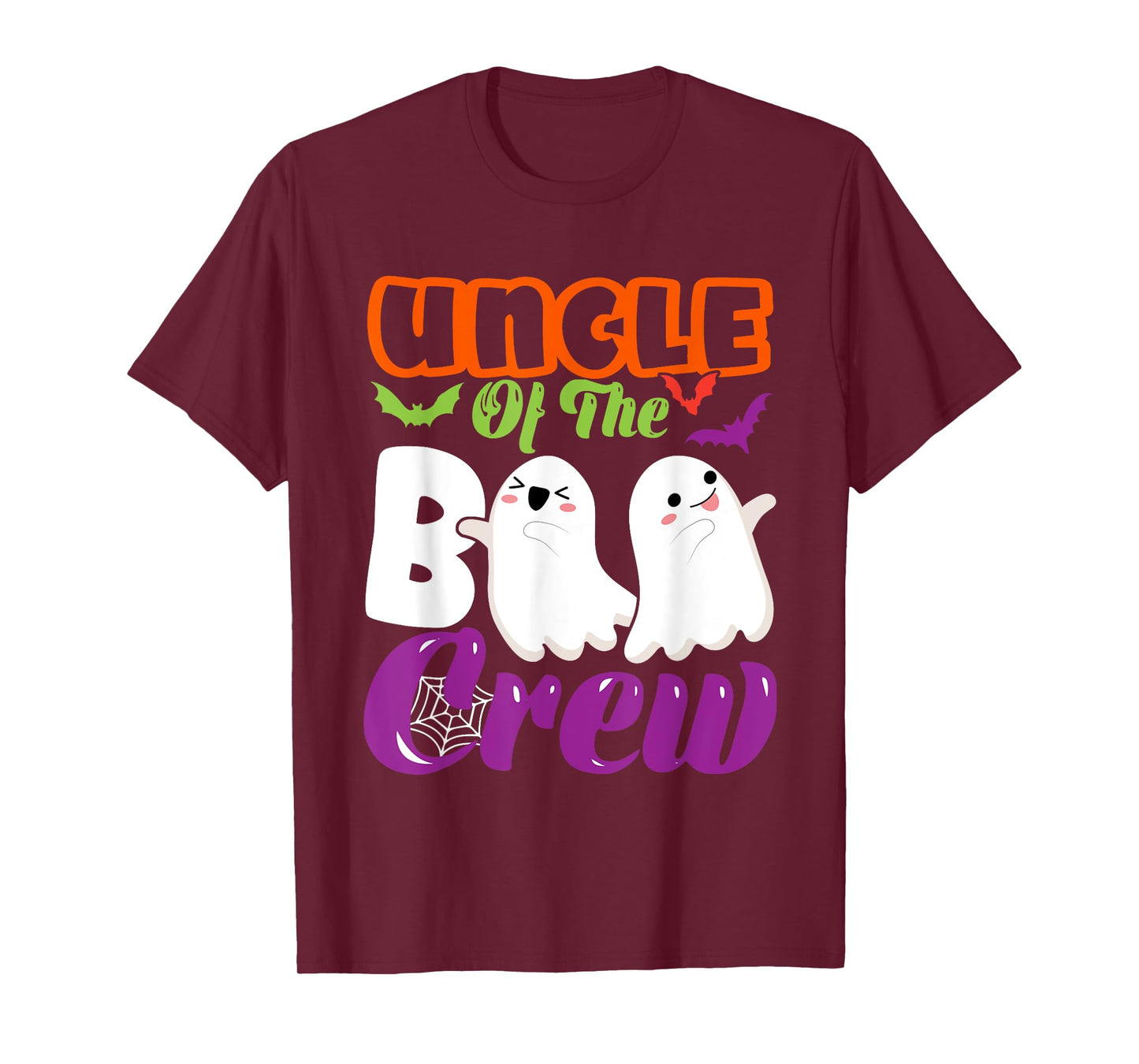 Uncle Of Boo Halloween Crew Costume Boo Ghost Lover Family T-Shirt