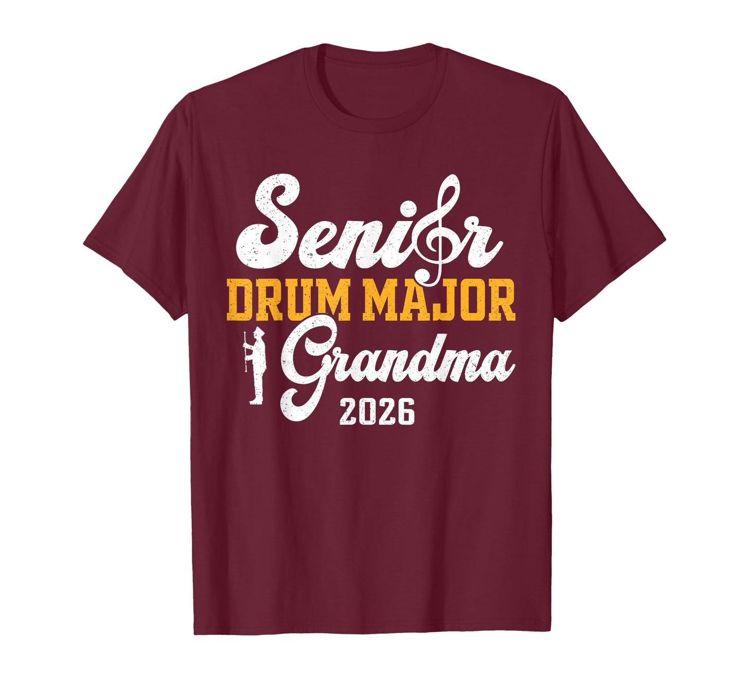 Senior Drum Major Grandma 2026 Graduation Matching Family T-Shirt
