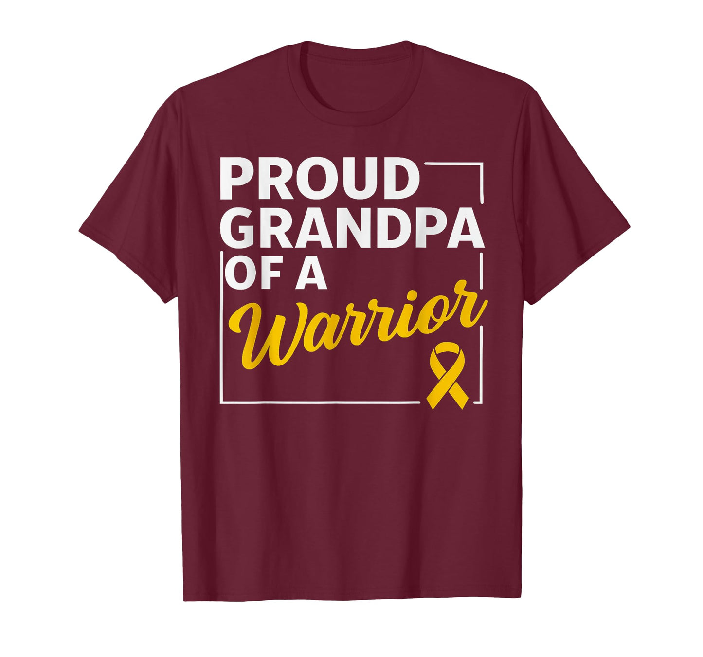 Proud Grandpa Of A Childhood Cancer Awareness T-Shirt