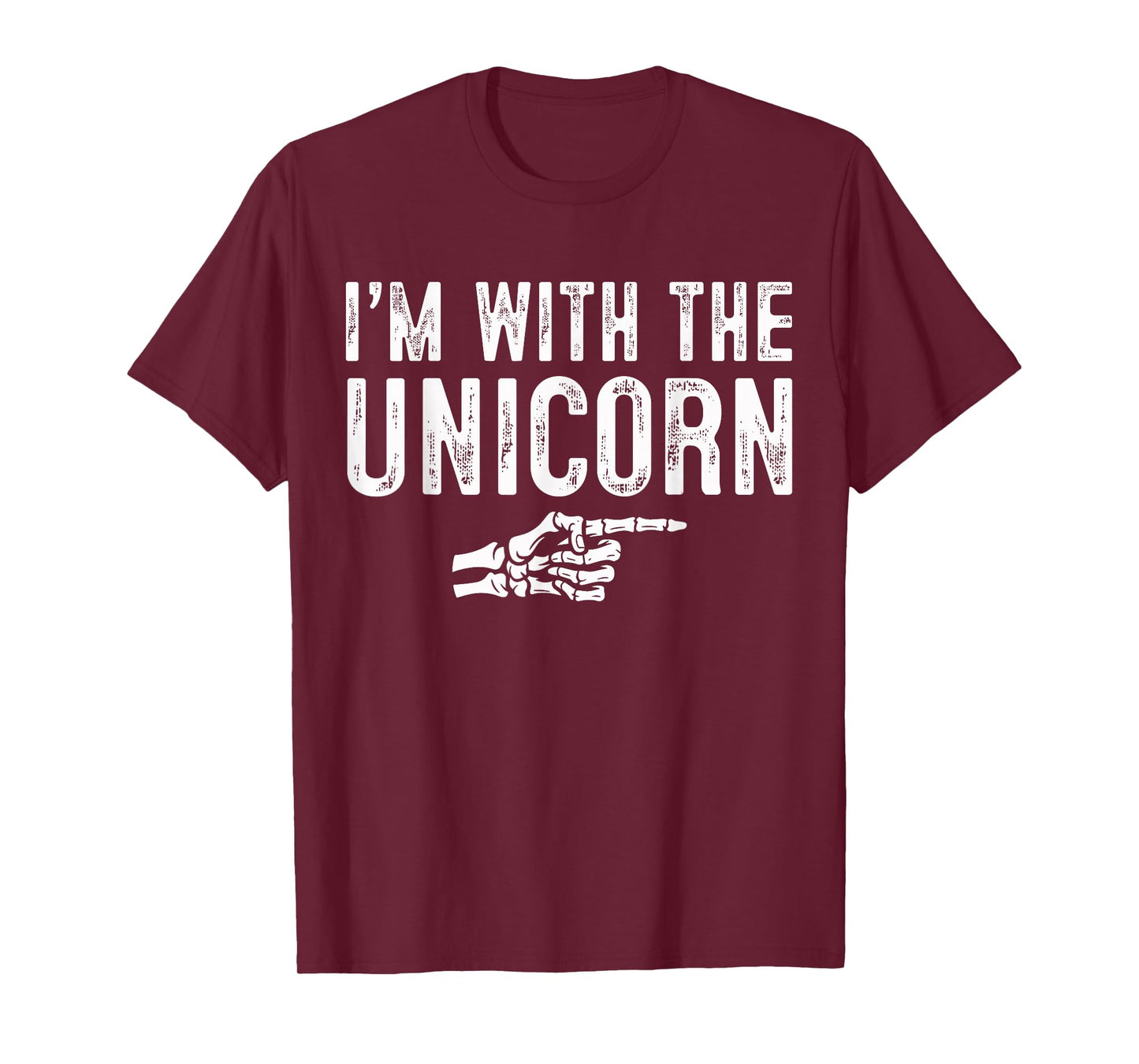 I'm with The Unicorn Easy Costume Halloween Couples Matching T-Shirt