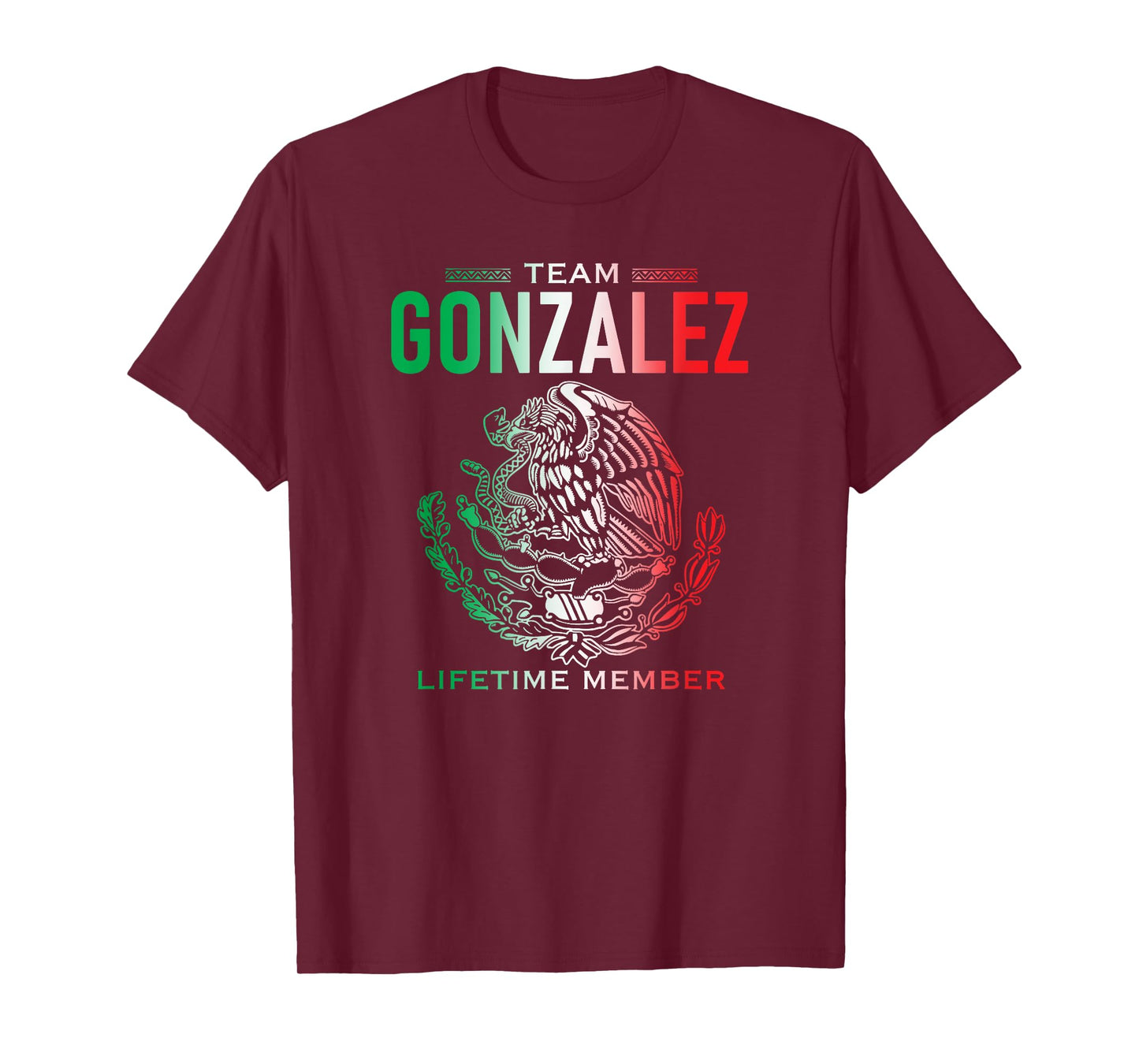 Team Gonzalez Lifetime Member Family Reunion T-Shirt