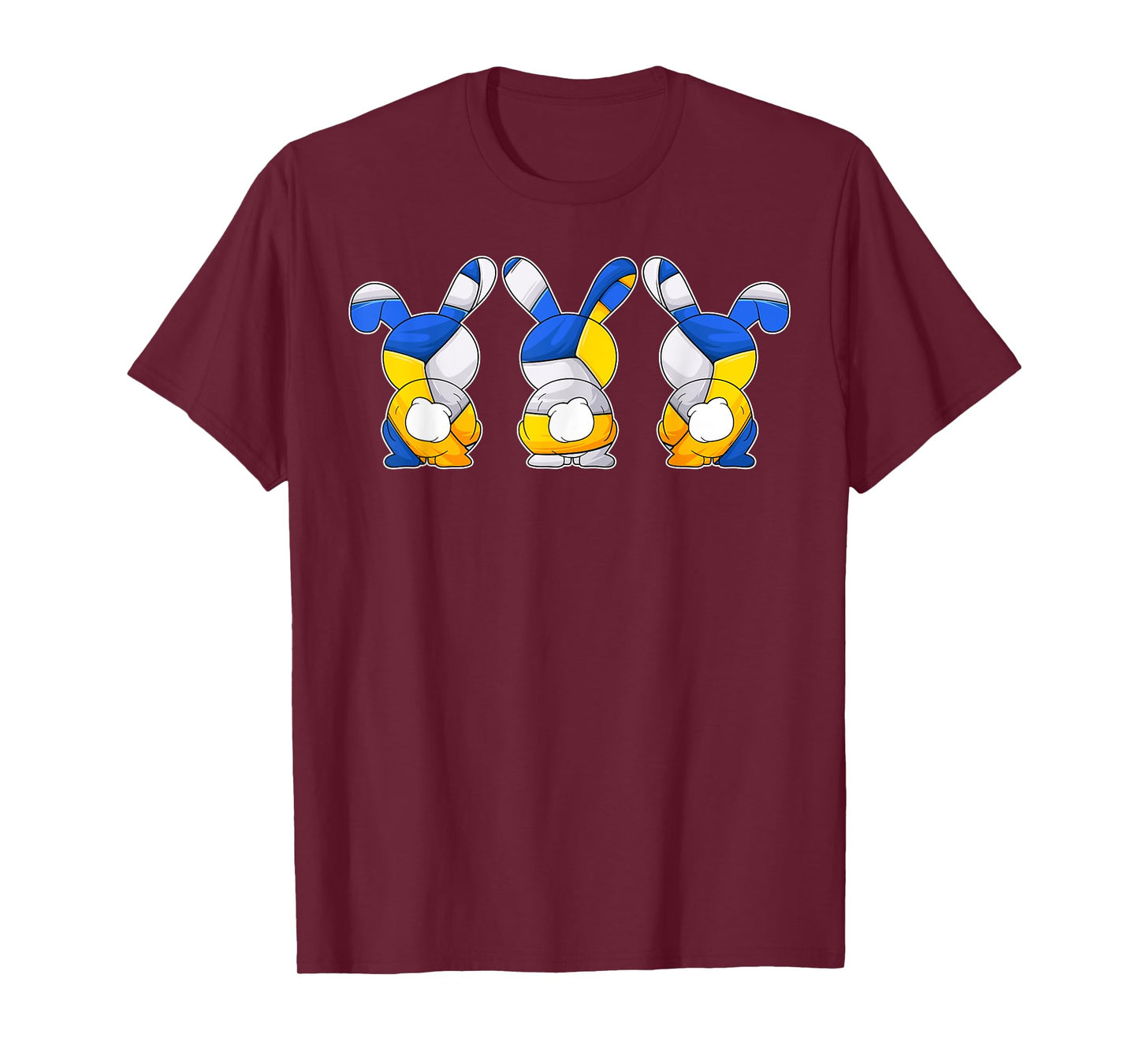 Funny Easter Bunnies Rabbits Volleyball Easter Day Men Boys T-Shirt
