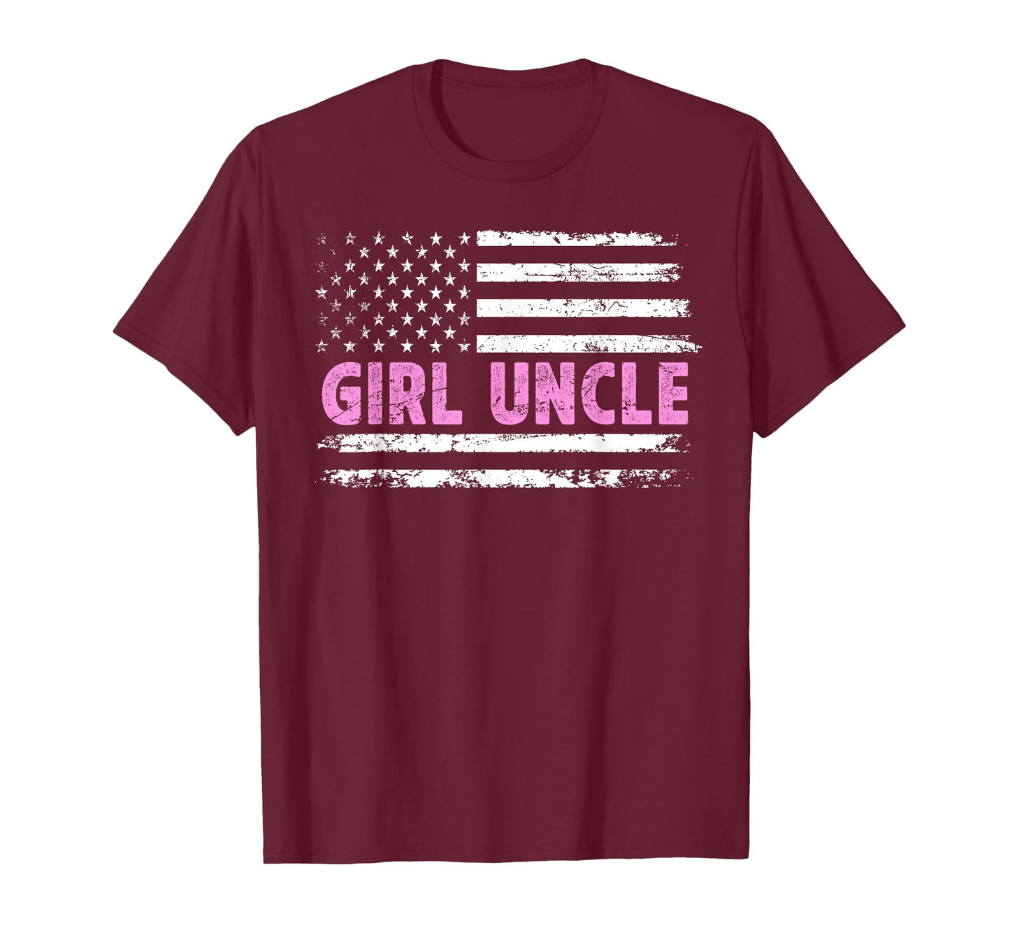 Girl Uncle Of Girls US Flag Girls Uncle T-Shirt