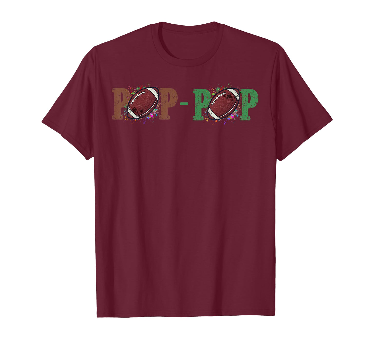 Pop Pop Grandpa Football 1st Birthday T-Shirt