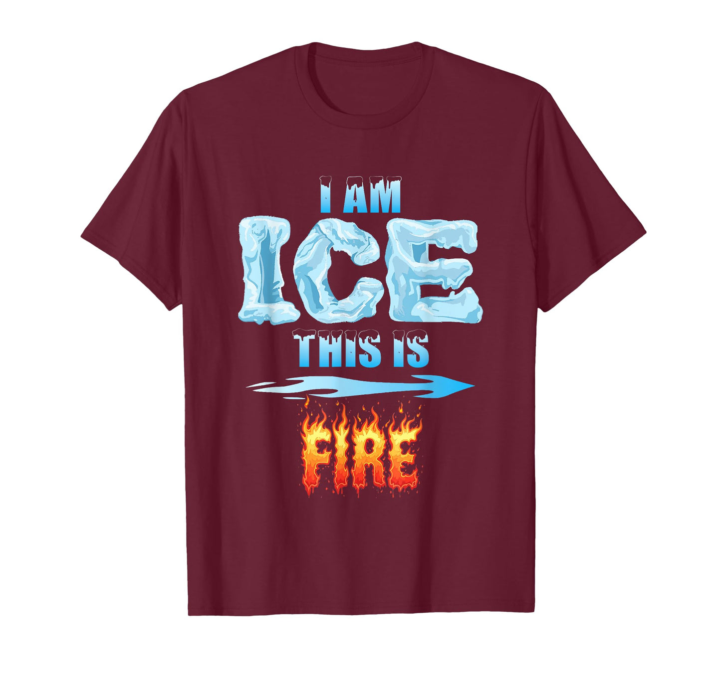 Funny Ice and Fire Costume Halloween Family Matching Women T-Shirt