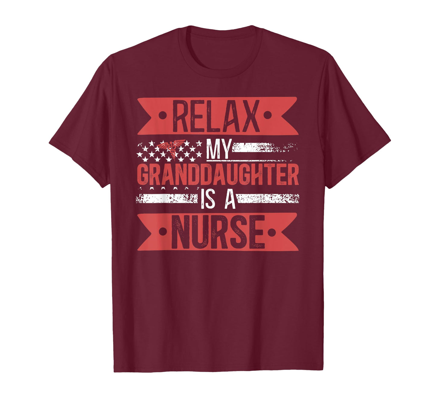 My Granddaughter Is A Nurse Grandpa Of A Nurse Grandfather T-Shirt