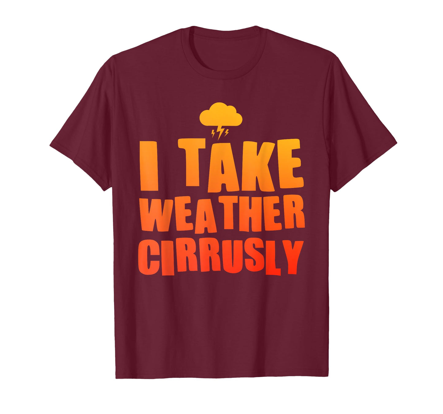 Funny Meteorology Art For Men Women Forecast Meteorologist T-Shirt