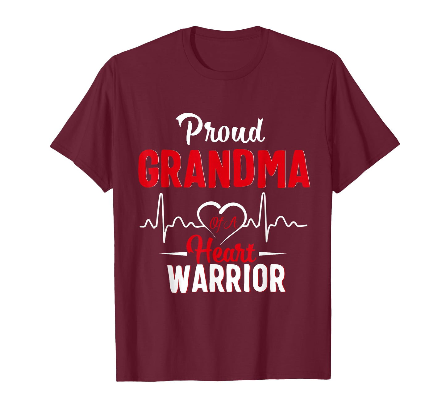 Proud Grandma of a Heart Warrior CHD Awareness shirt gift T-Shirt