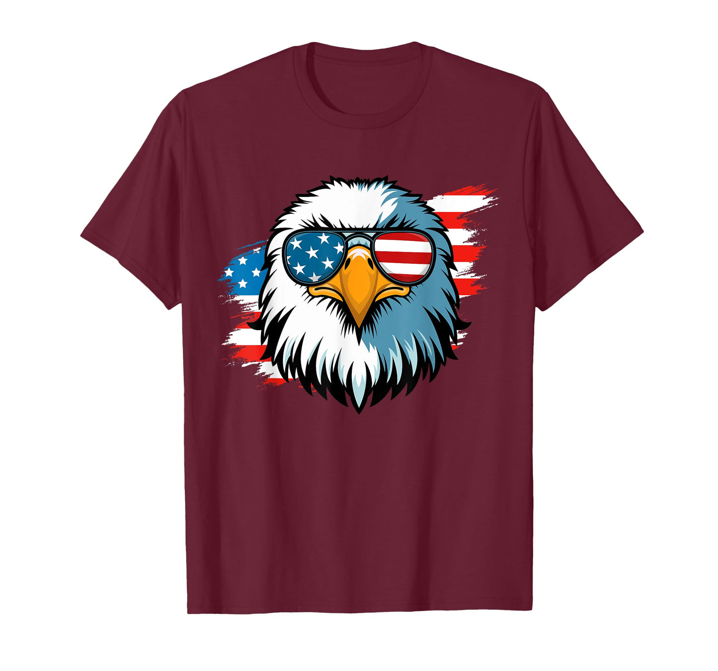 4th of July Patriotic American Flag Fourth of July Men Boys T-Shirt