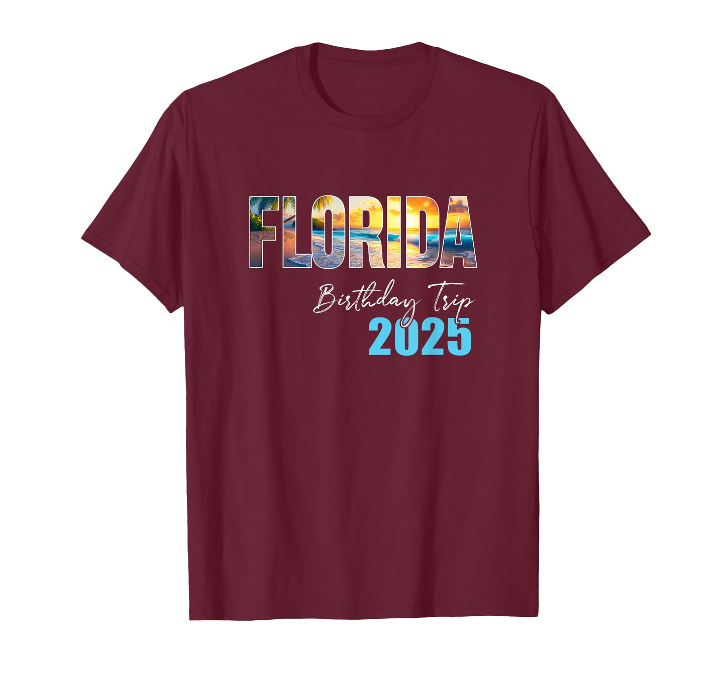 Florida Birthday Trip 2025 Vacation Party Crew Cruise T-Shirt