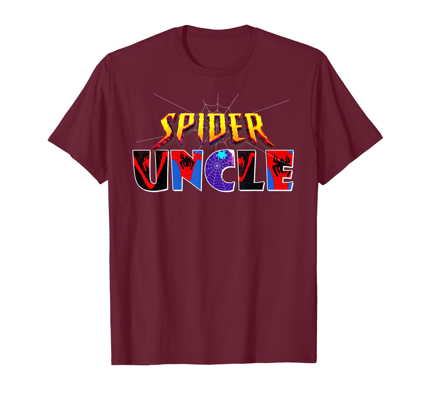 Spider Uncle Shirt Family Birthday Spider Halloween Costumes T-Shirt