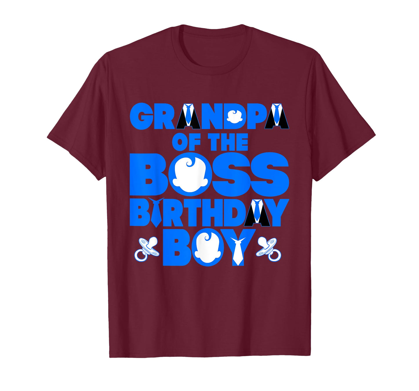 Grandpa Of The Boss Birthday Boy Baby Family Decorations T-Shirt